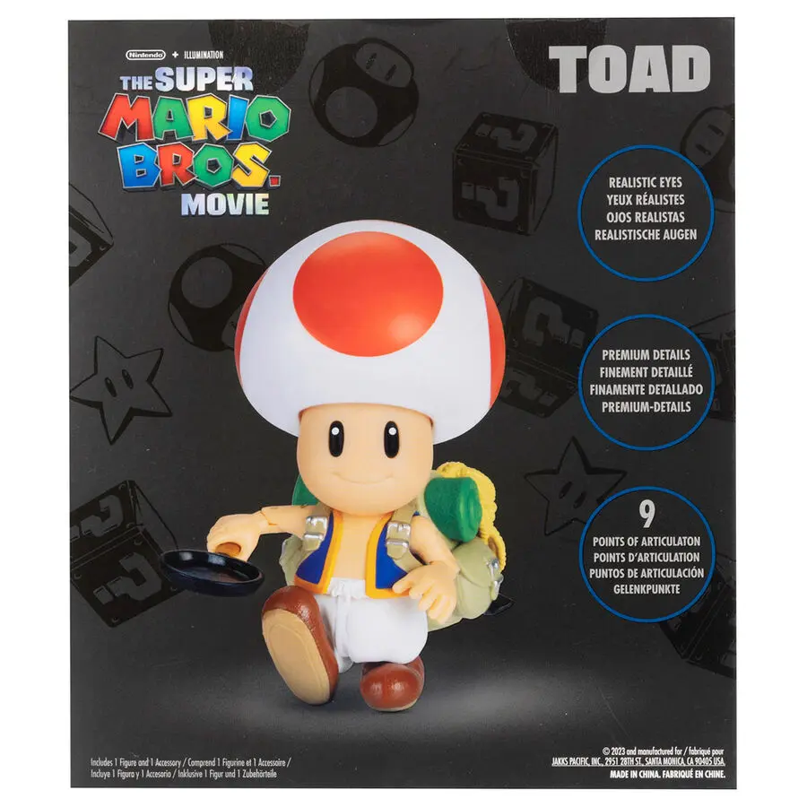 Super Mario Bros The Movie Toad figura 13cm termékfotó