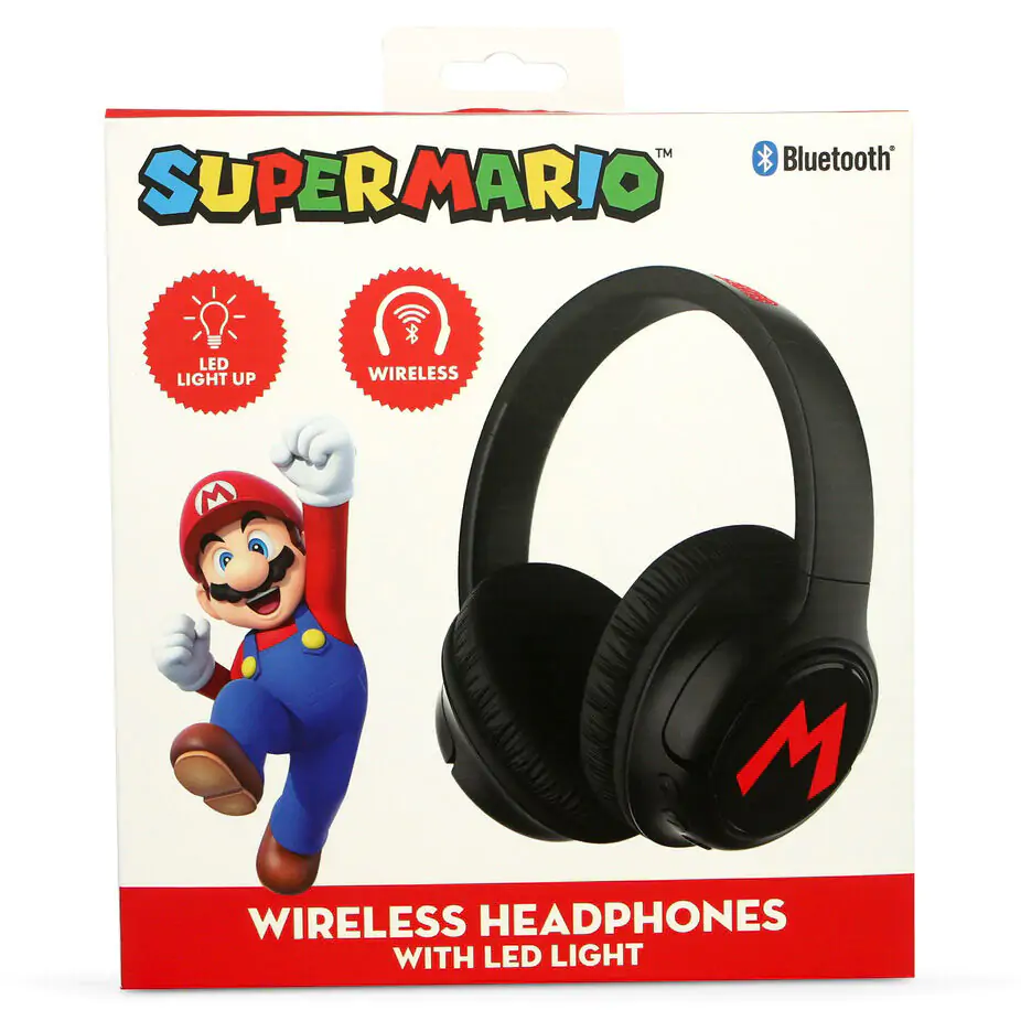 Super Mario Bros wireless LED headphones termékfotó