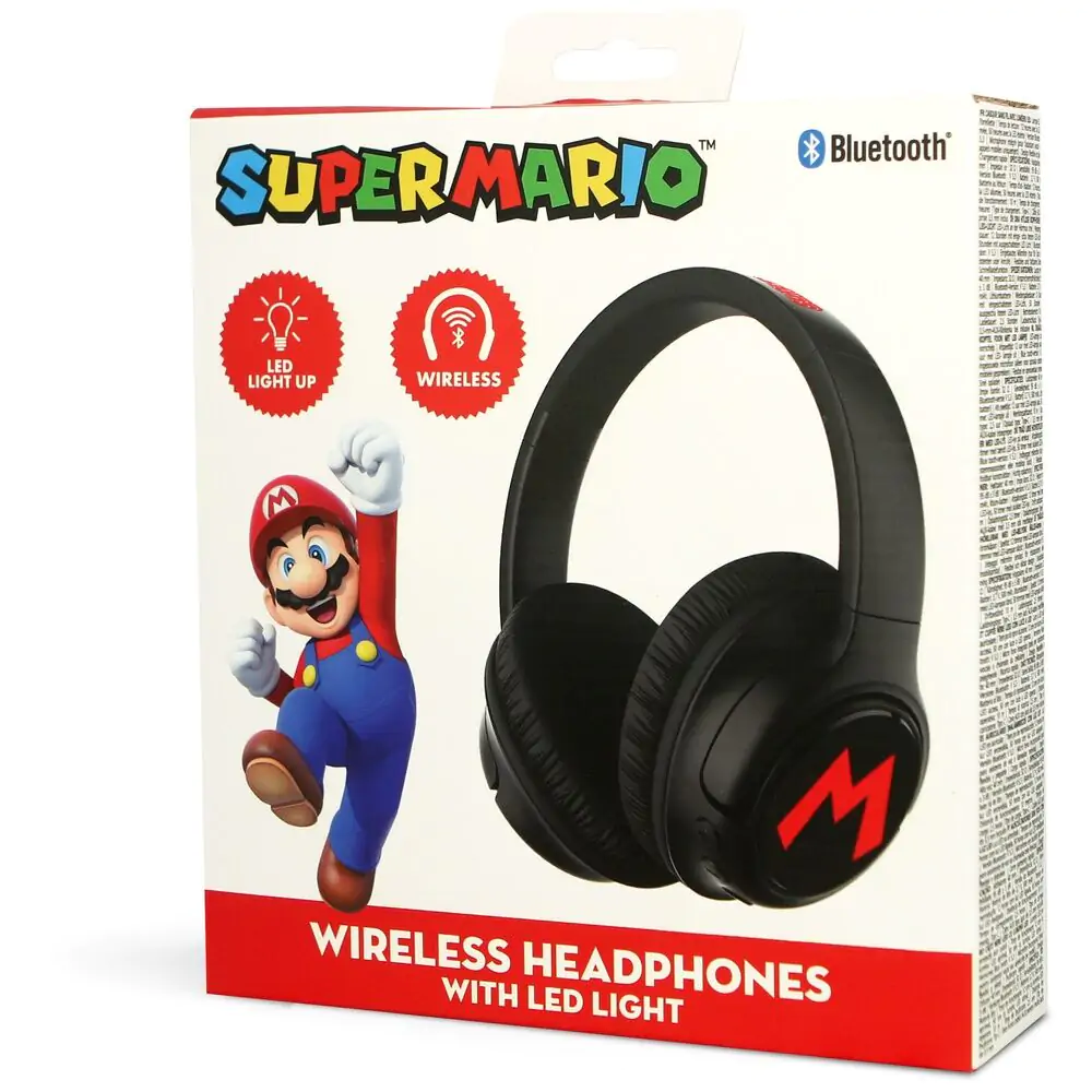 Super Mario Bros wireless LED headphones termékfotó