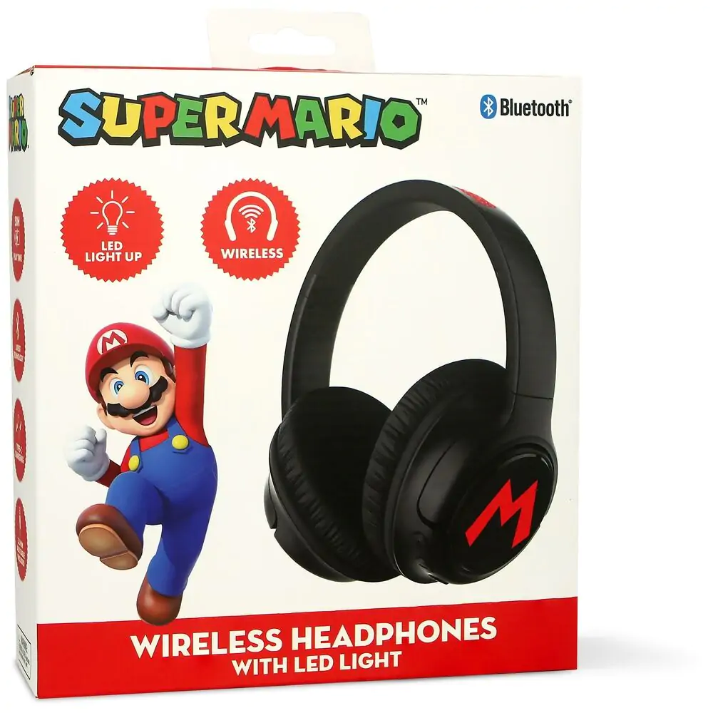 Super Mario Bros wireless LED headphones termékfotó