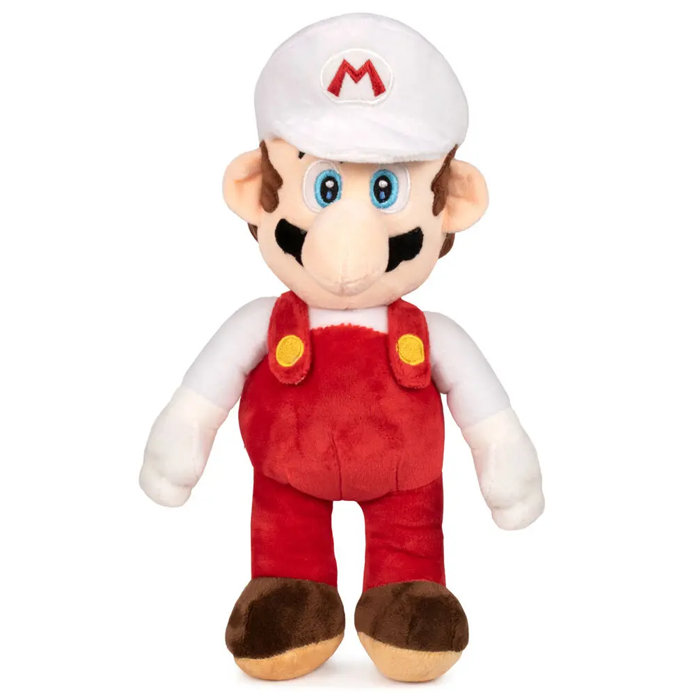 Super Mario Bros White Mario plüssfigura 35cm termékfotó