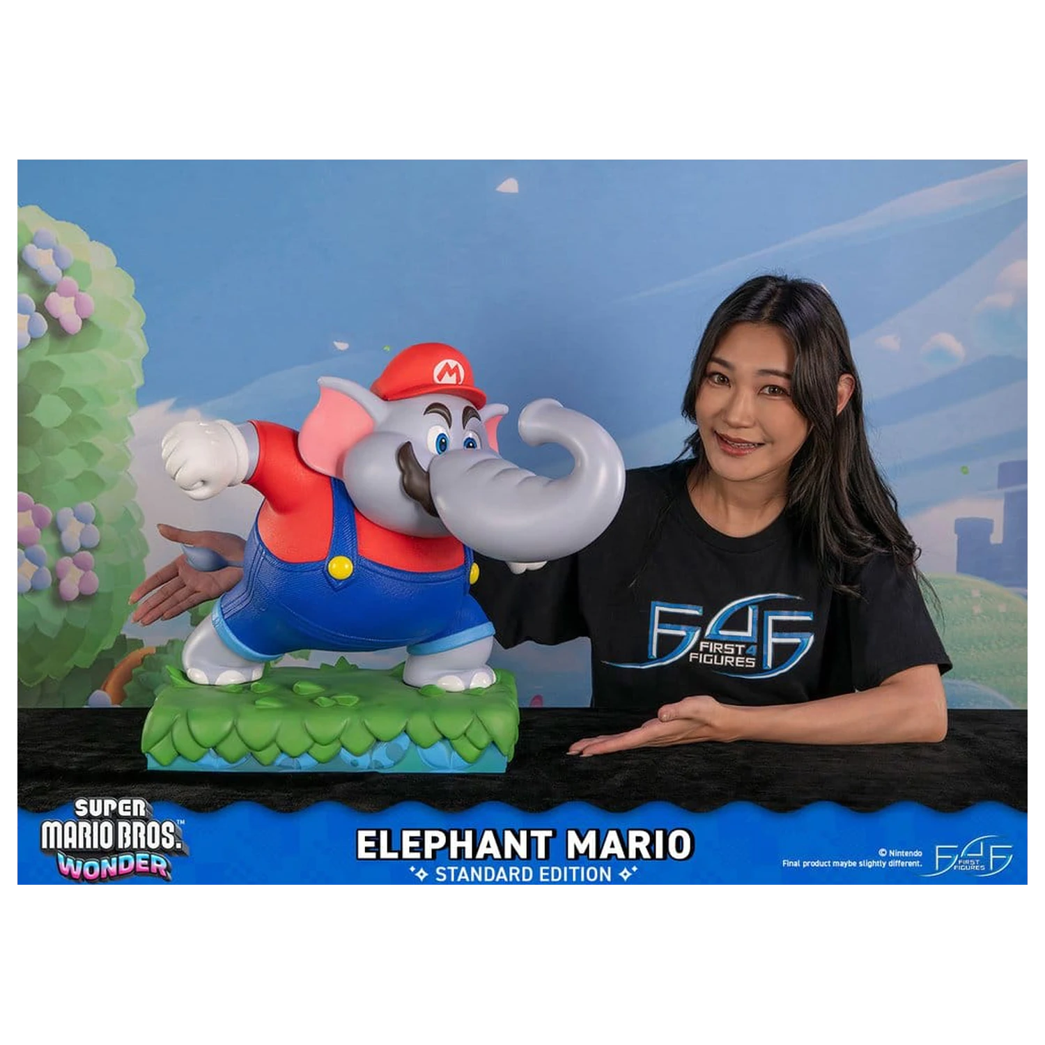 Super Mario Bros. Wonder Elephant Mario gyanta szobor figura Standard Edition 43 cm termékfotó