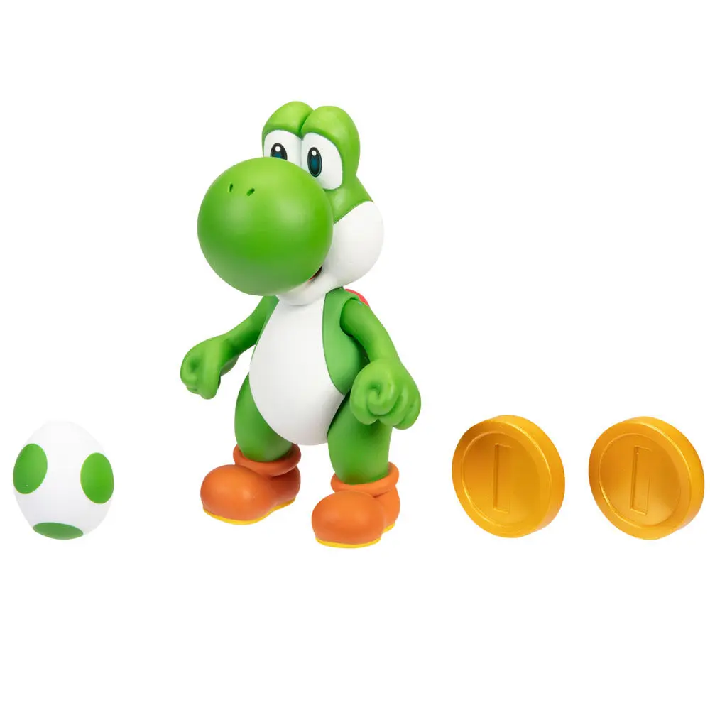 Super Mario Bros Yoshi Gold figura 10cm termékfotó