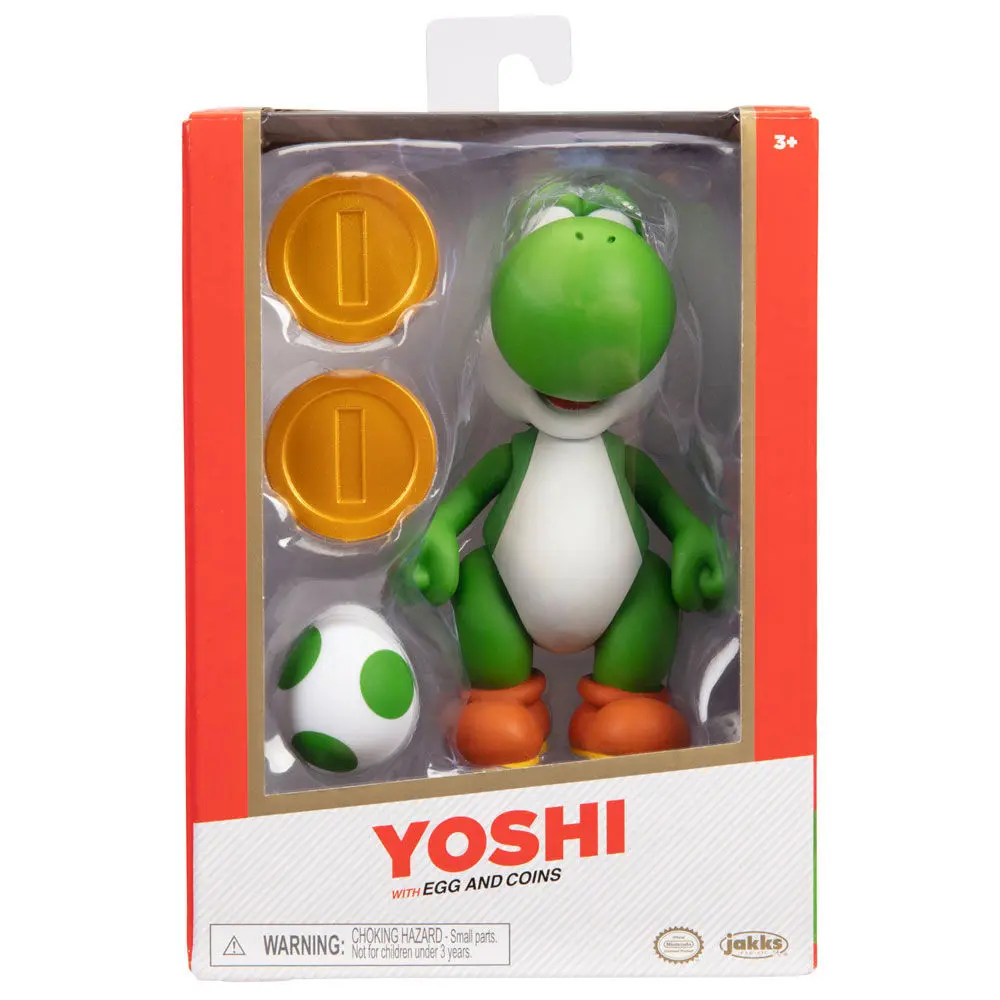 Super Mario Bros Yoshi Gold figura 10cm termékfotó