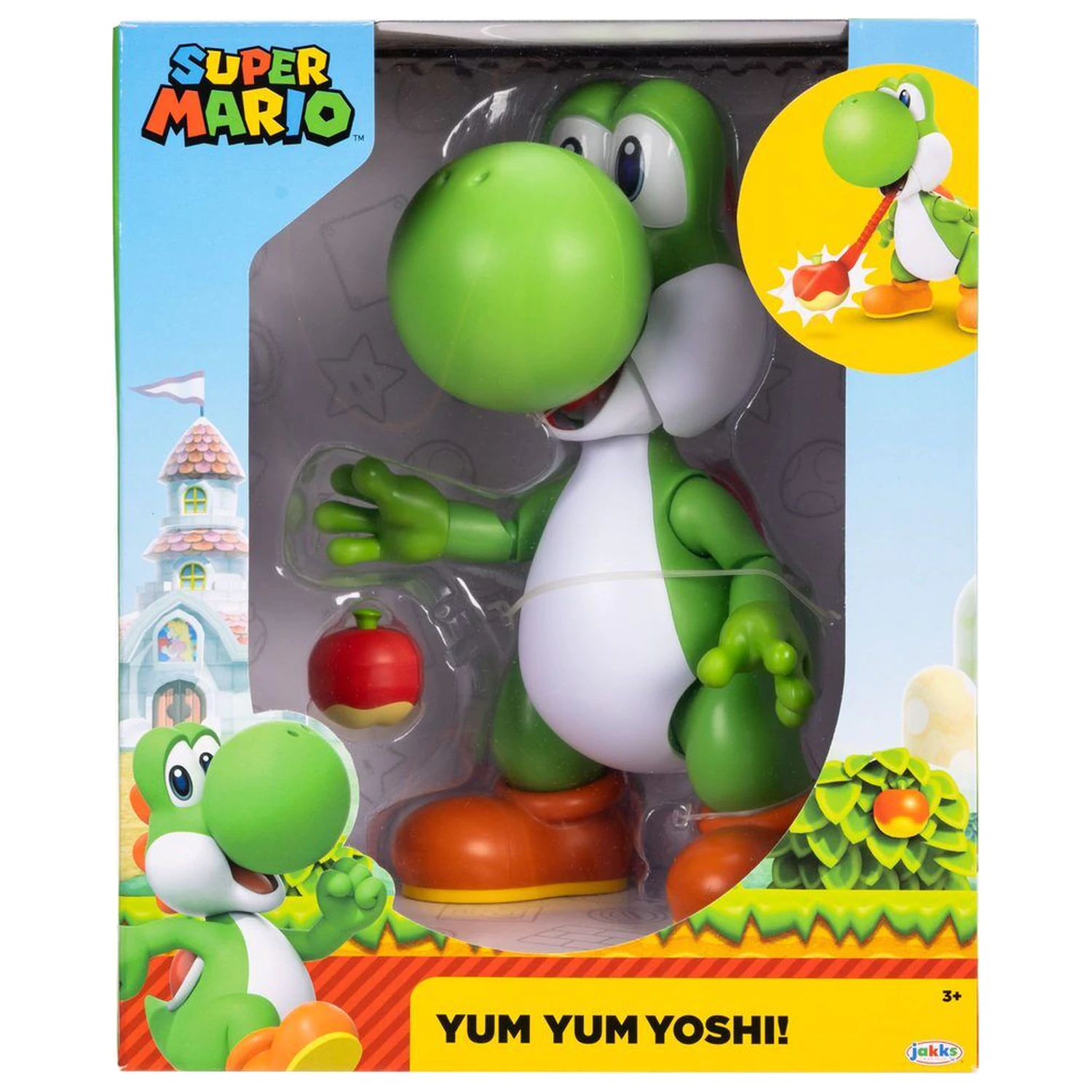 Super Mario Bros Yum Yum Yoshi interaktív figura 20cm termékfotó