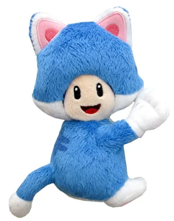 Super Mario Cat Toad mágneses plüss figura 15 cm termékfotó
