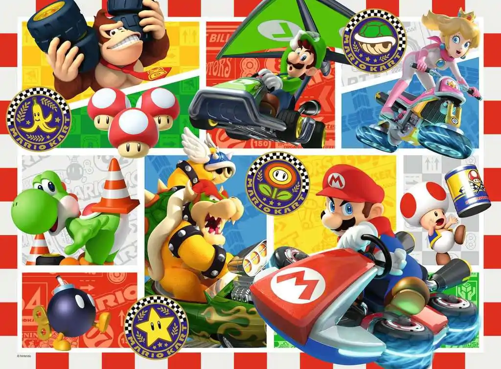 Super Mario Fun with Mario Kart XXL puzzle (150 darab) termékfotó