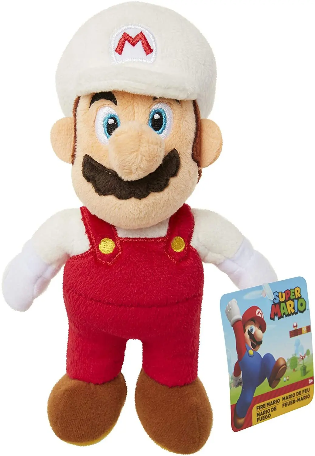 Super Mario Fire Mario plüss figura 23 cm termékfotó