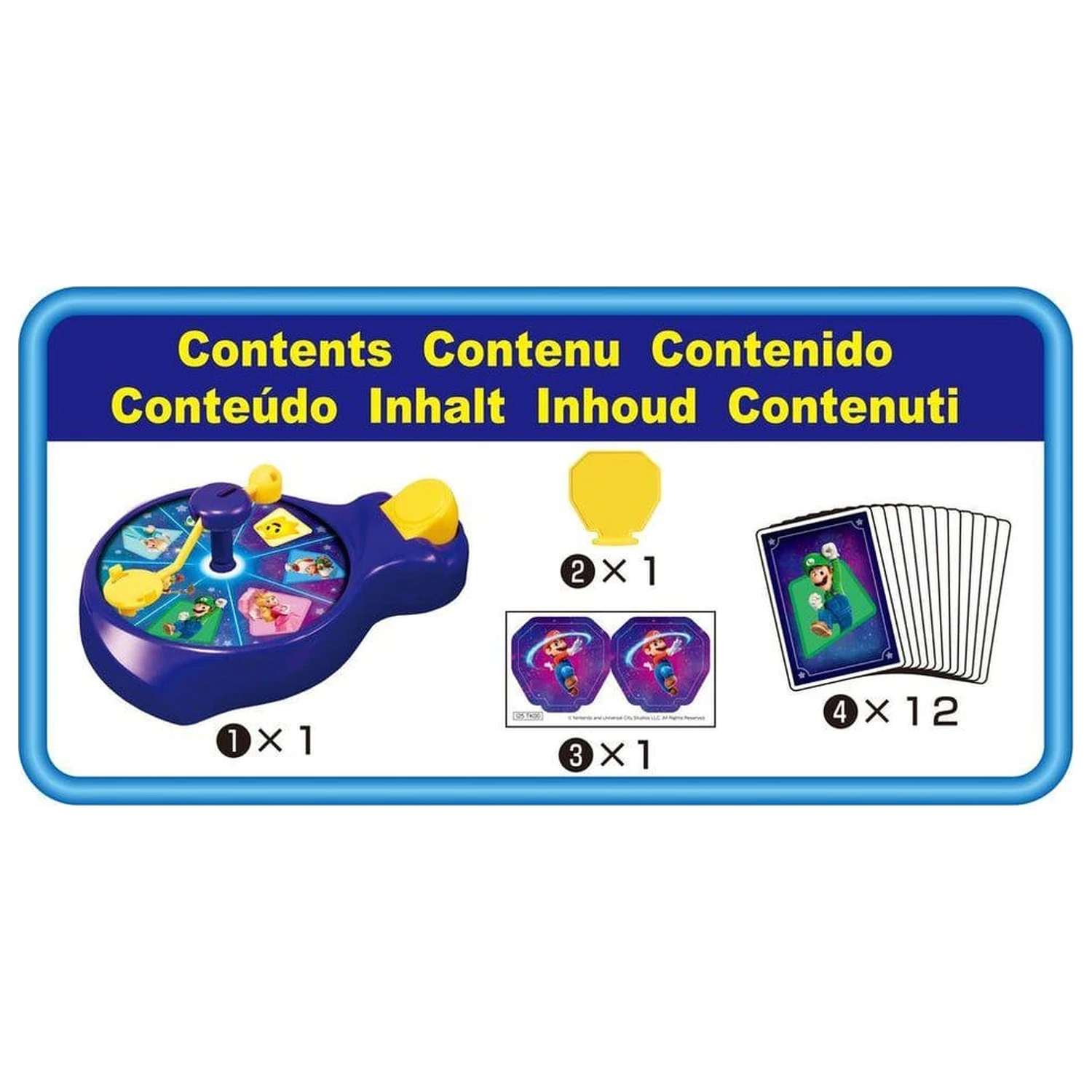 Super Mario Galaxy Movie Spin'n Match társasjáték termékfotó