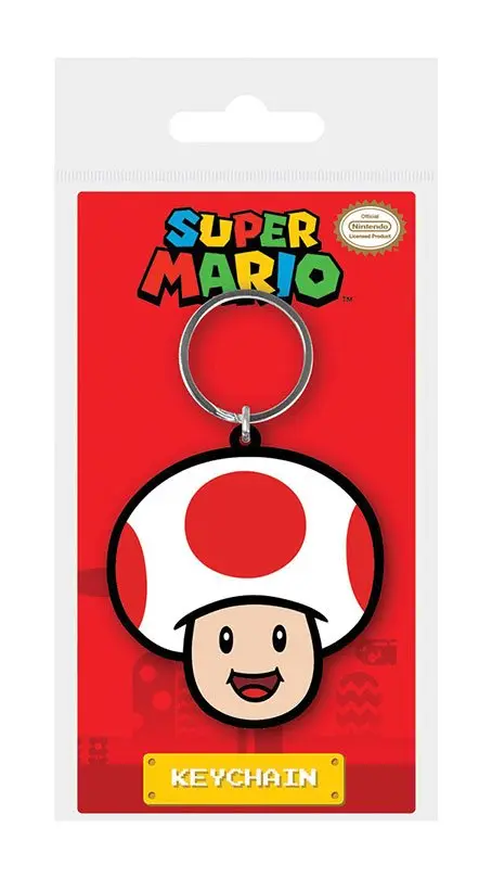 Super Mario gumis kulcstartó Toad 6 cm termékfotó
