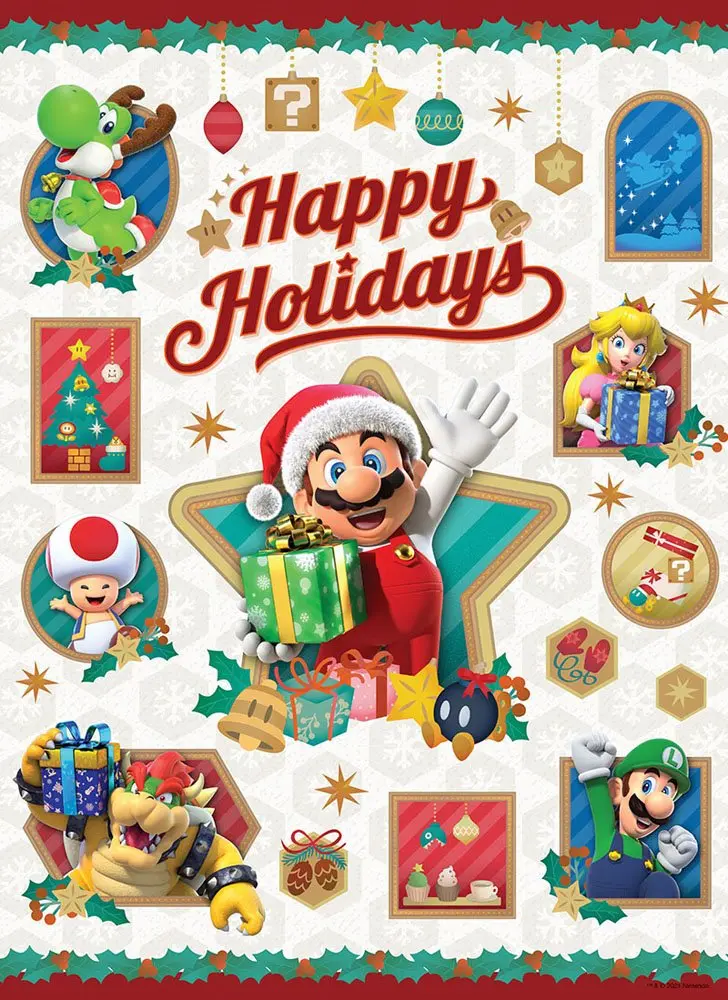 Super Mario Happy Holidays puzzle (1000 darab) termékfotó
