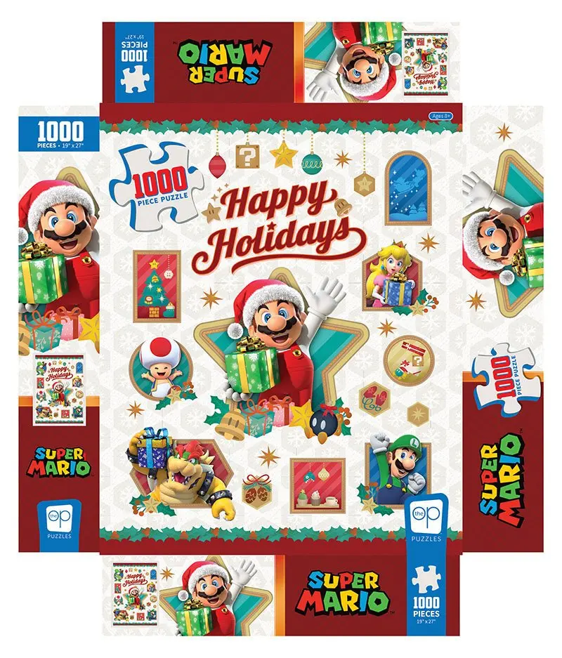 Super Mario Happy Holidays puzzle (1000 darab) termékfotó