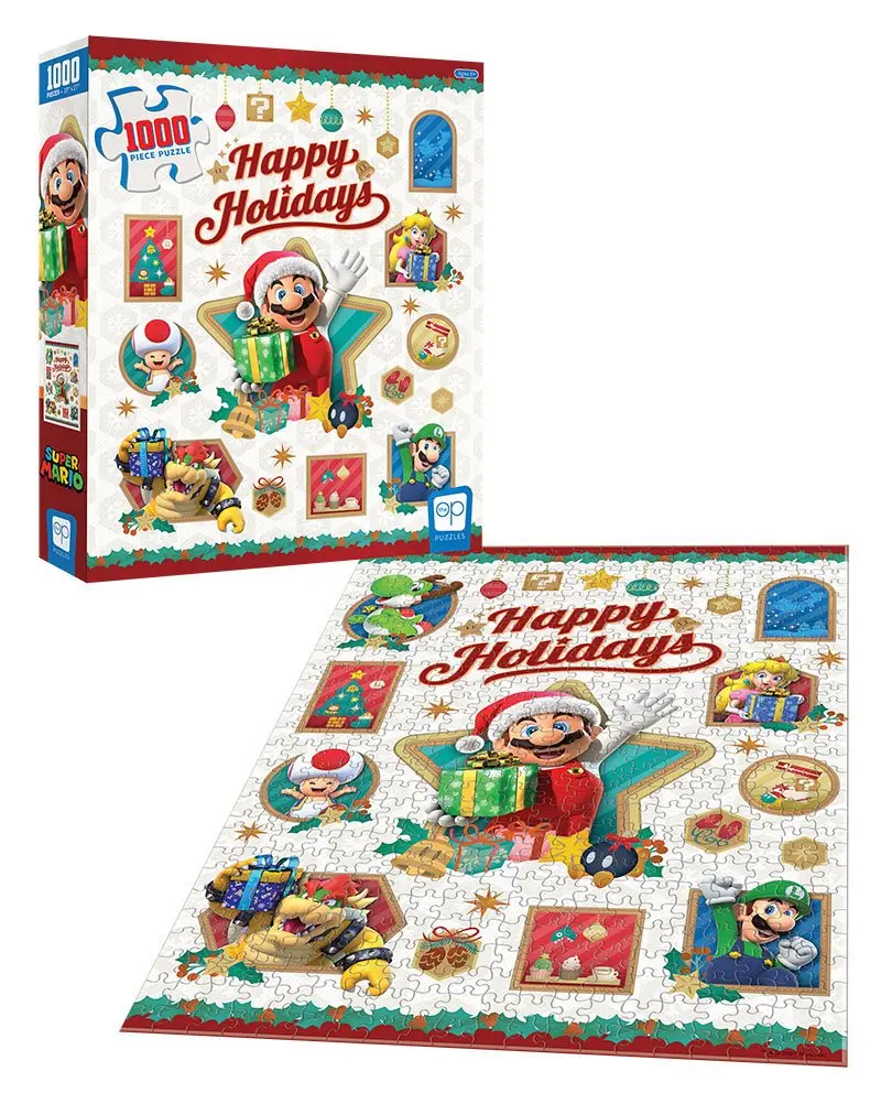 Super Mario Happy Holidays puzzle (1000 darab) termékfotó