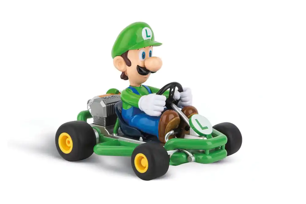 Super Mario Kart 1/18 2.4GHz Pipe Kart Luigi távirányítós autó  termékfotó