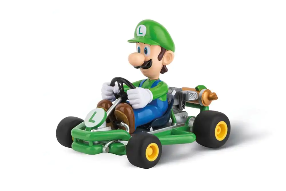 Super Mario Kart 1/18 2.4GHz Pipe Kart Luigi távirányítós autó  termékfotó