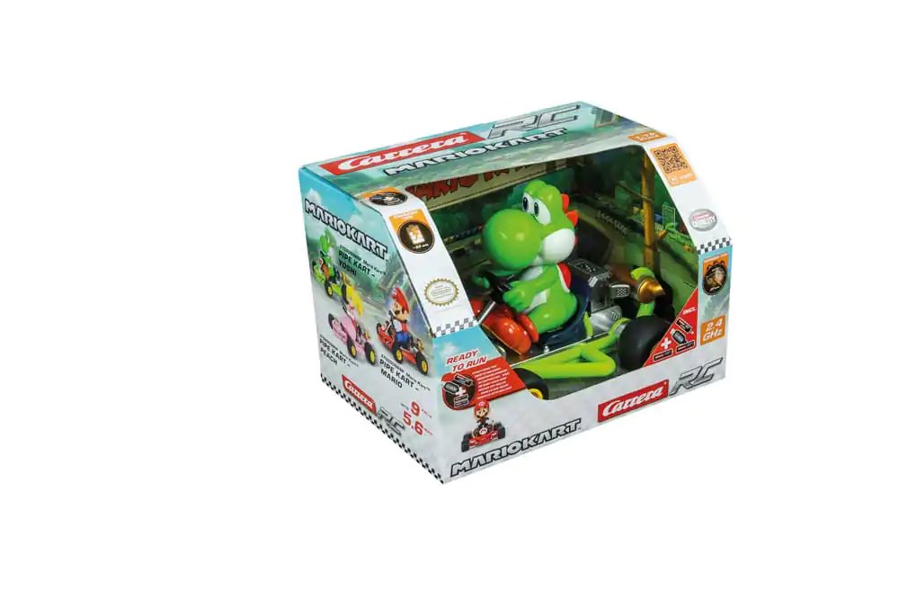 Super Mario Kart 1/18 2.4GHz Pipe Kart Yoshi távirányítós autó termékfotó