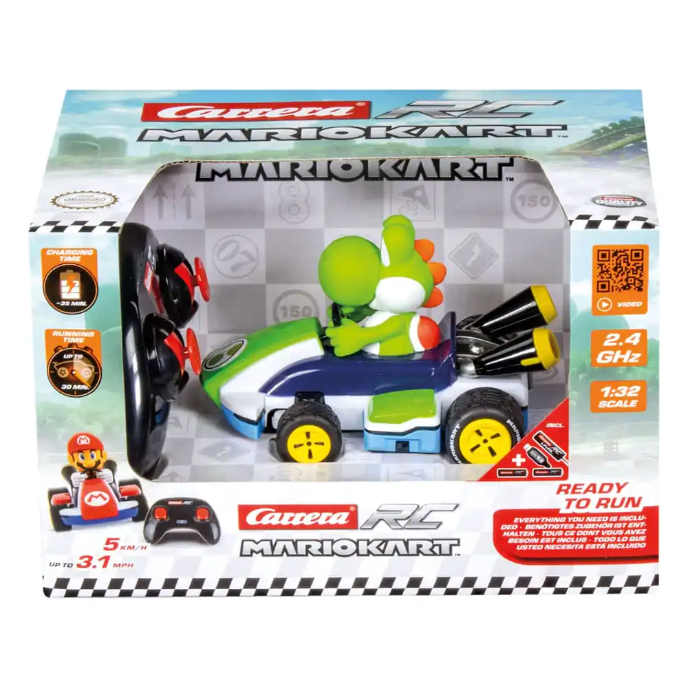 Super Mario Kart 1/32 2.4GHz Yoshi távirányítós autó termékfotó