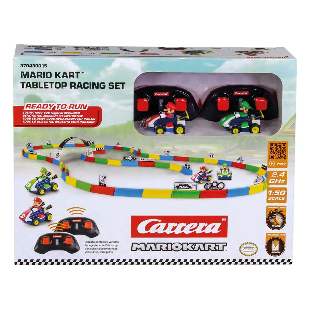 Super Mario Kart 1/43 2.4GHz Tabletop Racing Set Mario távirányítós autó készet termékfotó