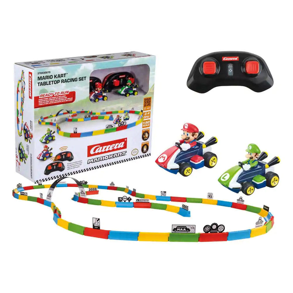Super Mario Kart 1/43 2.4GHz Tabletop Racing Set Mario távirányítós autó készet termékfotó