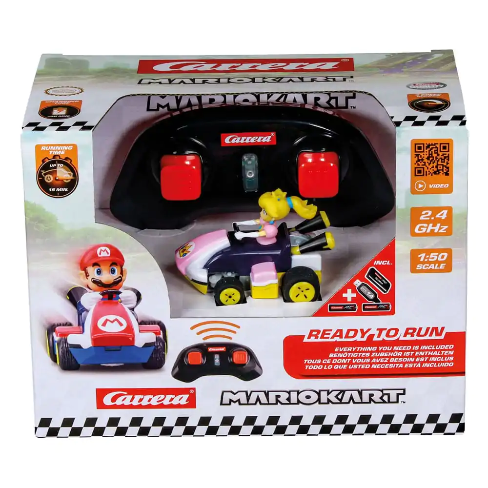 Super Mario Kart 1/50 2.4GHz Mini Peach távirányítós autó termékfotó