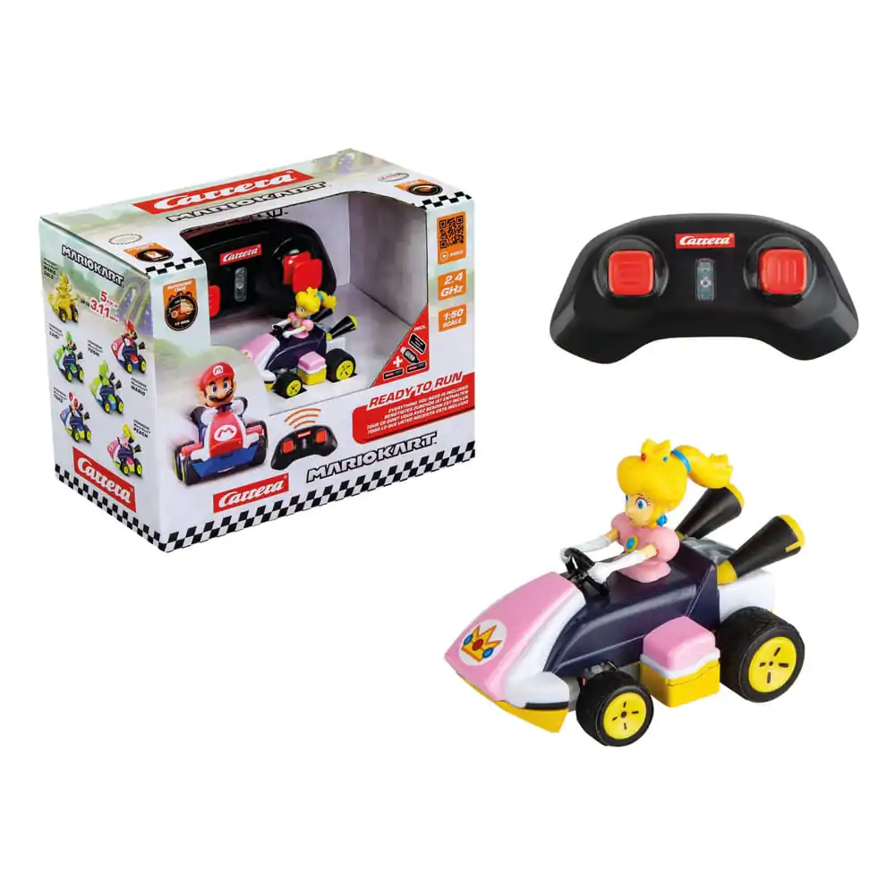 Super Mario Kart 1/50 2.4GHz Mini Peach távirányítós autó termékfotó