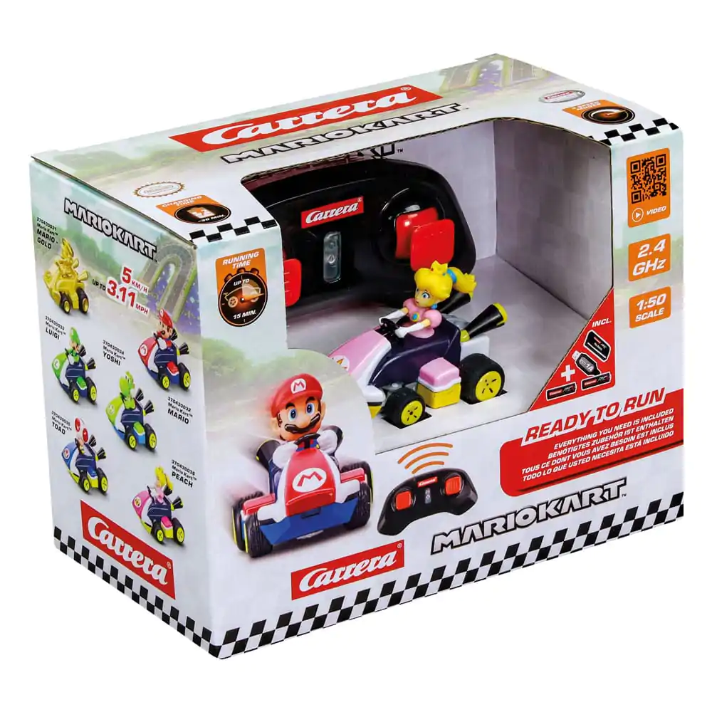 Super Mario Kart 1/50 2.4GHz Mini Peach távirányítós autó termékfotó