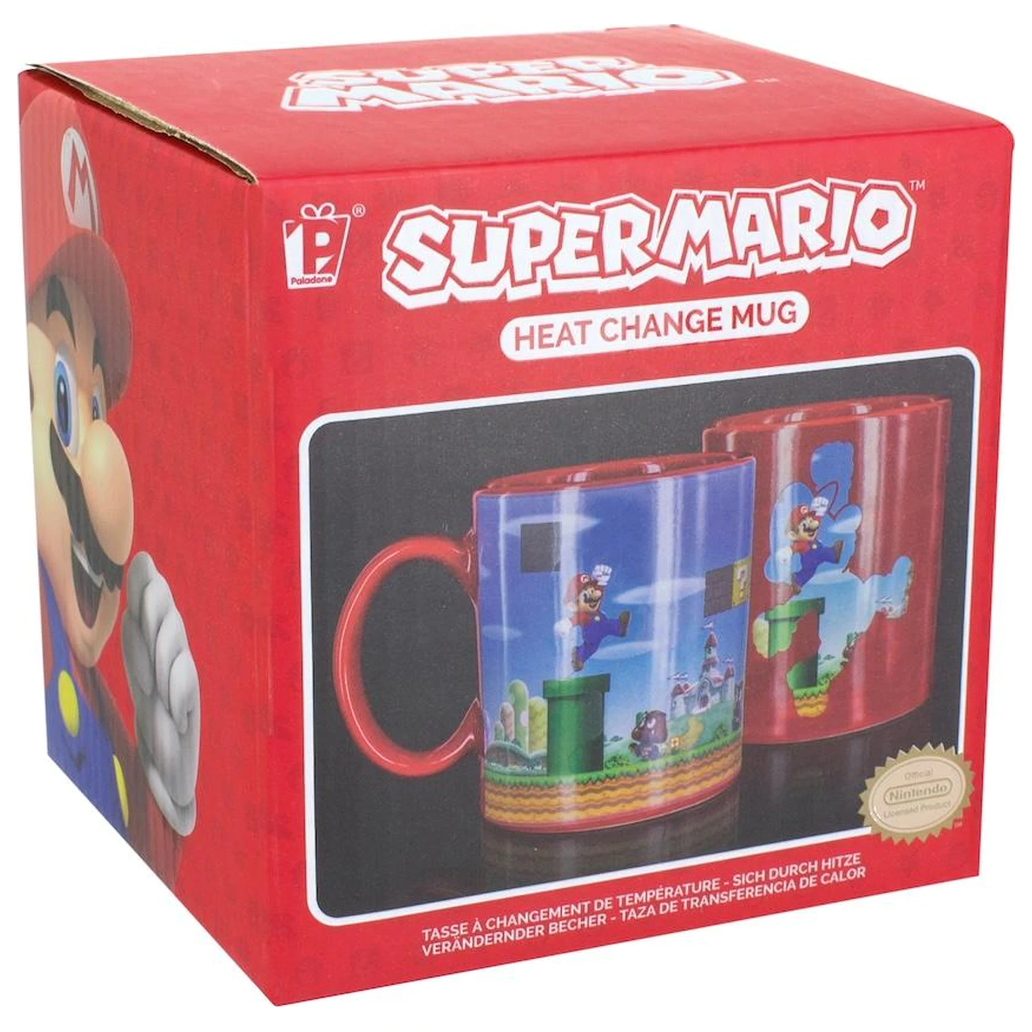 Super Mario Level hőre változó bögre termékfotó