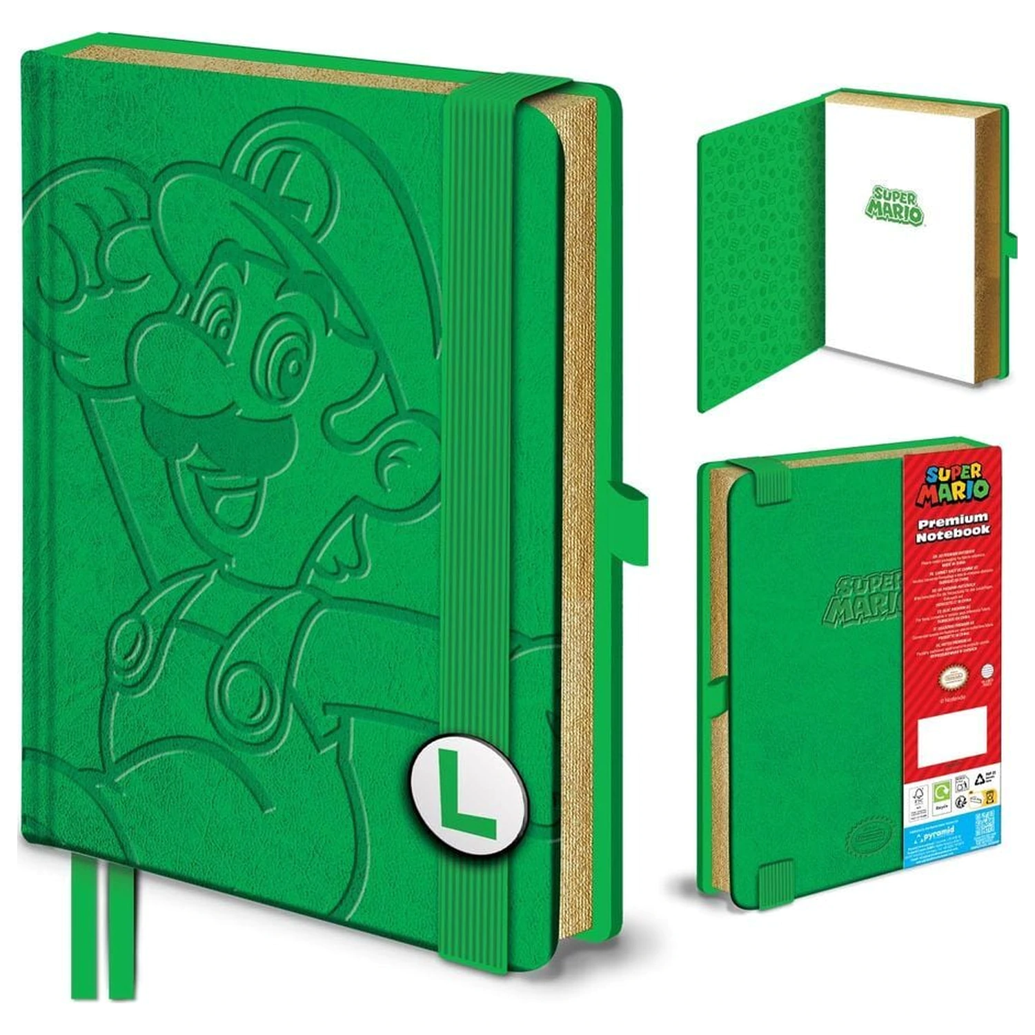 Super Mario Luigi A5 jegyzetfüzet termékfotó