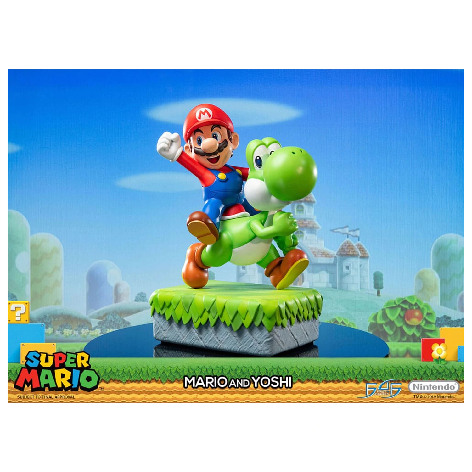 Super Mario Mario & Yoshi szobor figura 48 cm termékfotó