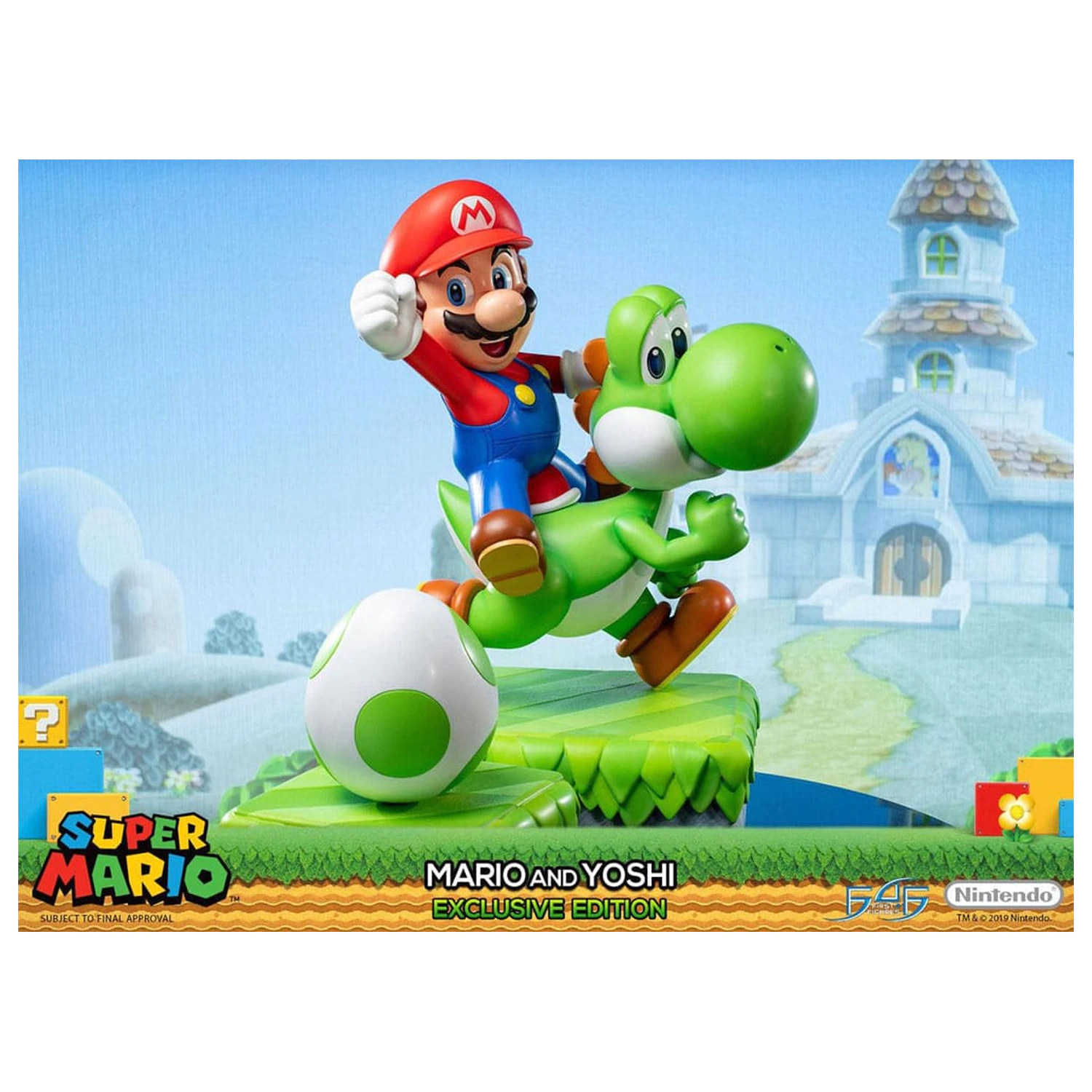 Super Mario Mario & Yoshi szobor figura 48 cm termékfotó