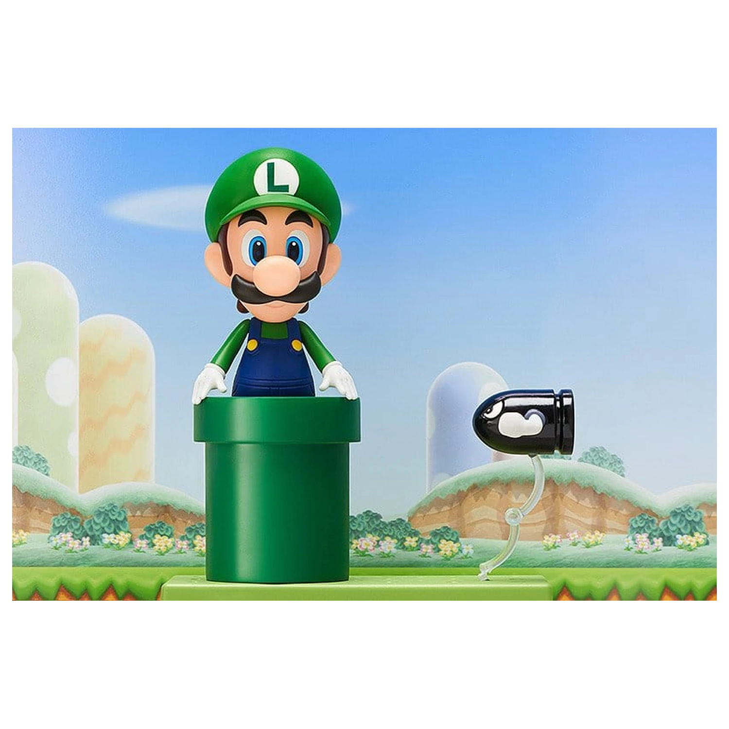 Super Mario Nendoroid akciófigura Luigi 10cm termékfotó
