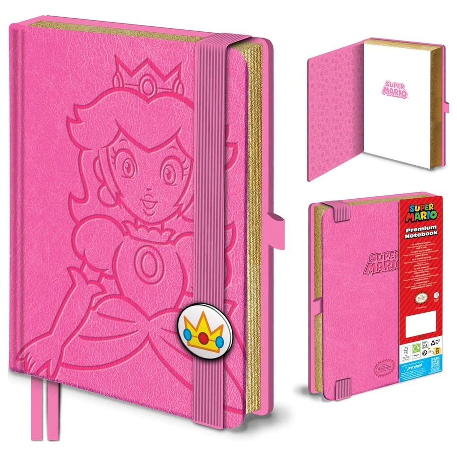 Super Mario Princess Peach A5 jegyzetfüzet termékfotó