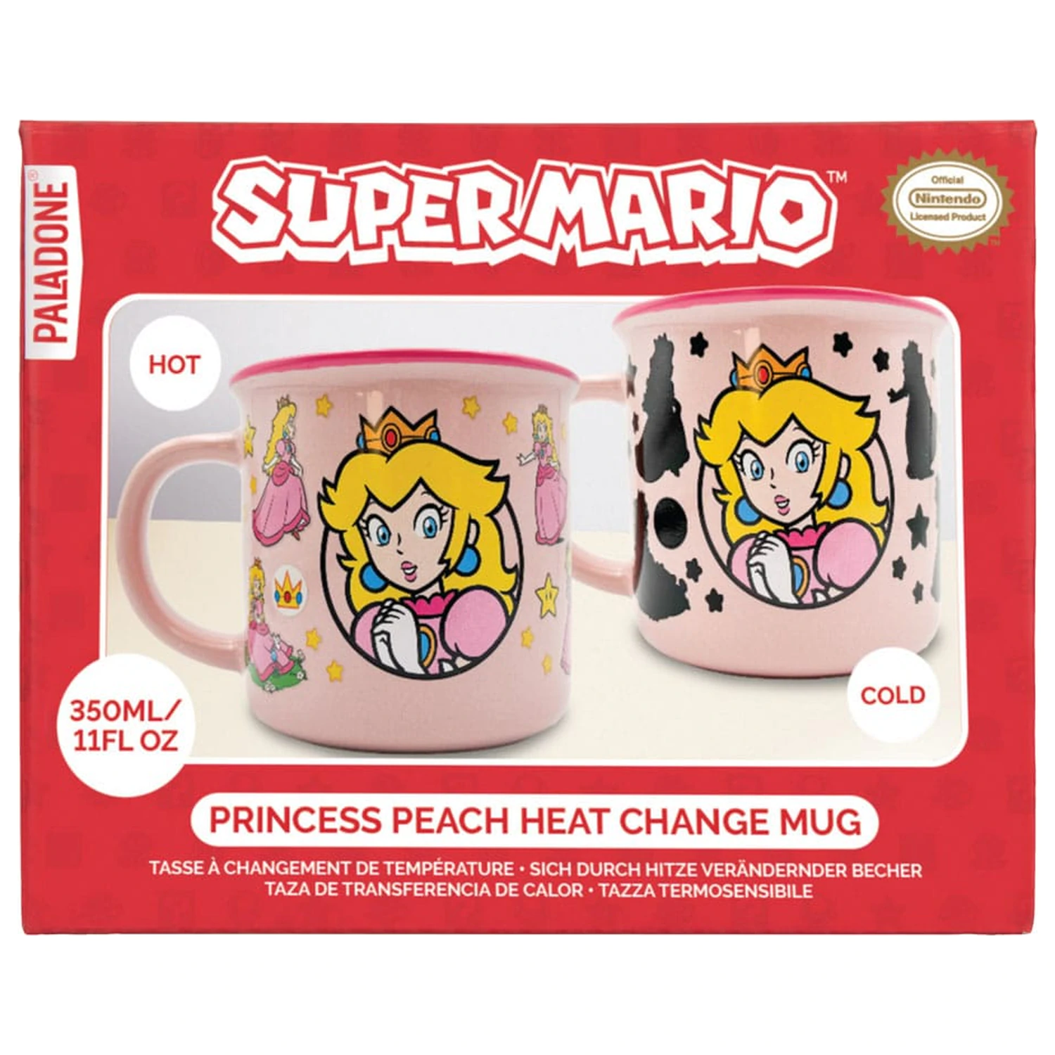 Super Mario Princess Peach hőre változó bögre  termékfotó