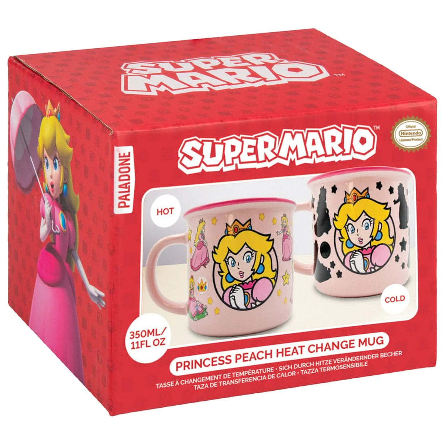 Super Mario Princess Peach hőre változó bögre  termékfotó