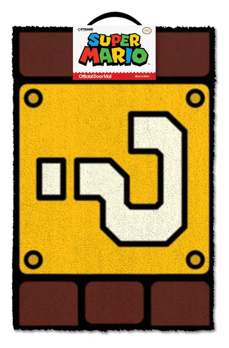 Super Mario Question Mark Block lábtörlő 40 x 60 cm termékfotó