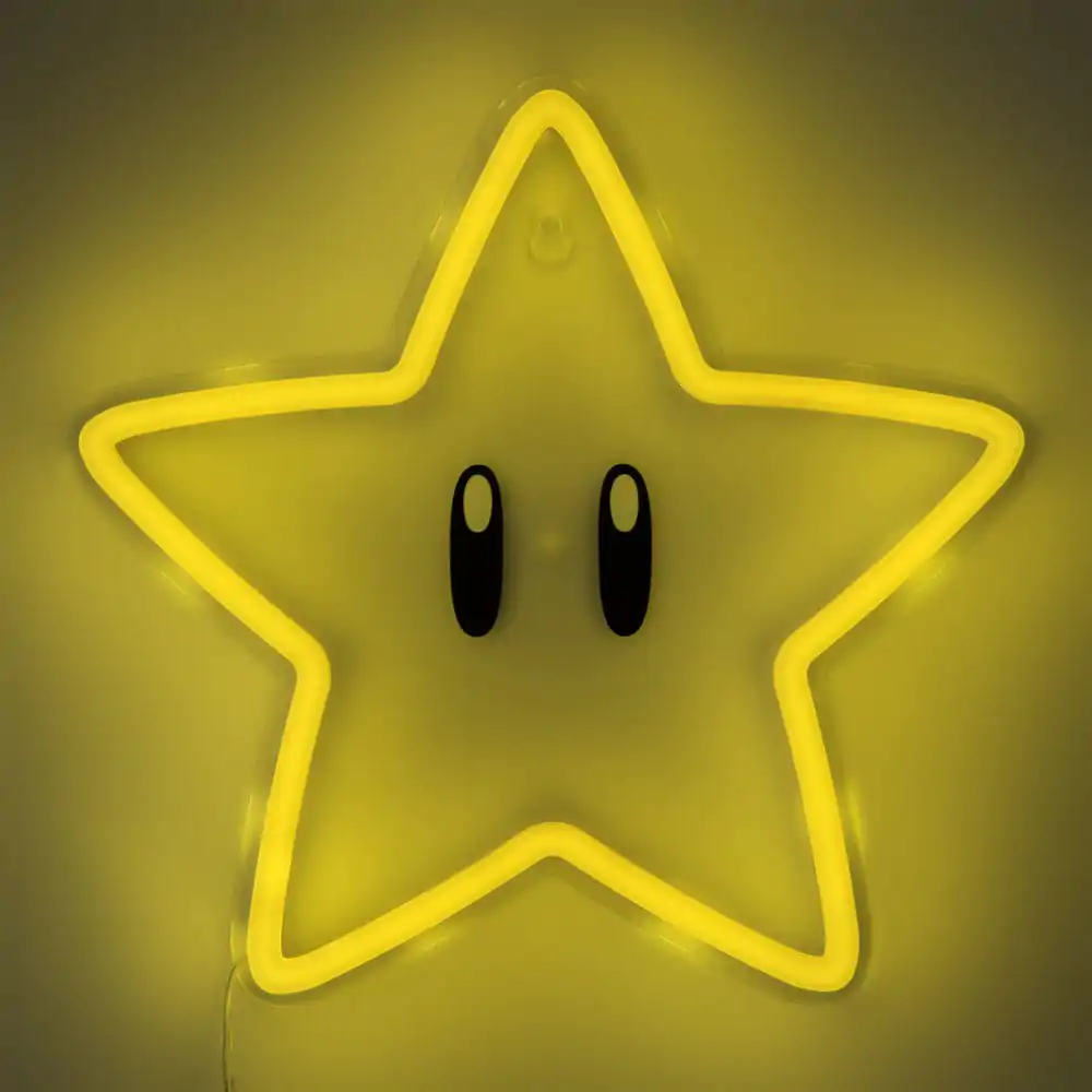Super Mario Super Star Neon LED fali lámpa termékfotó
