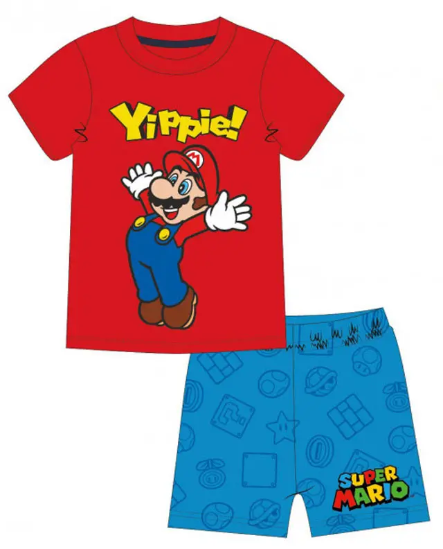 Super Mario Yippie rövid gyerek pizsama, szabadidőruha termékfotó