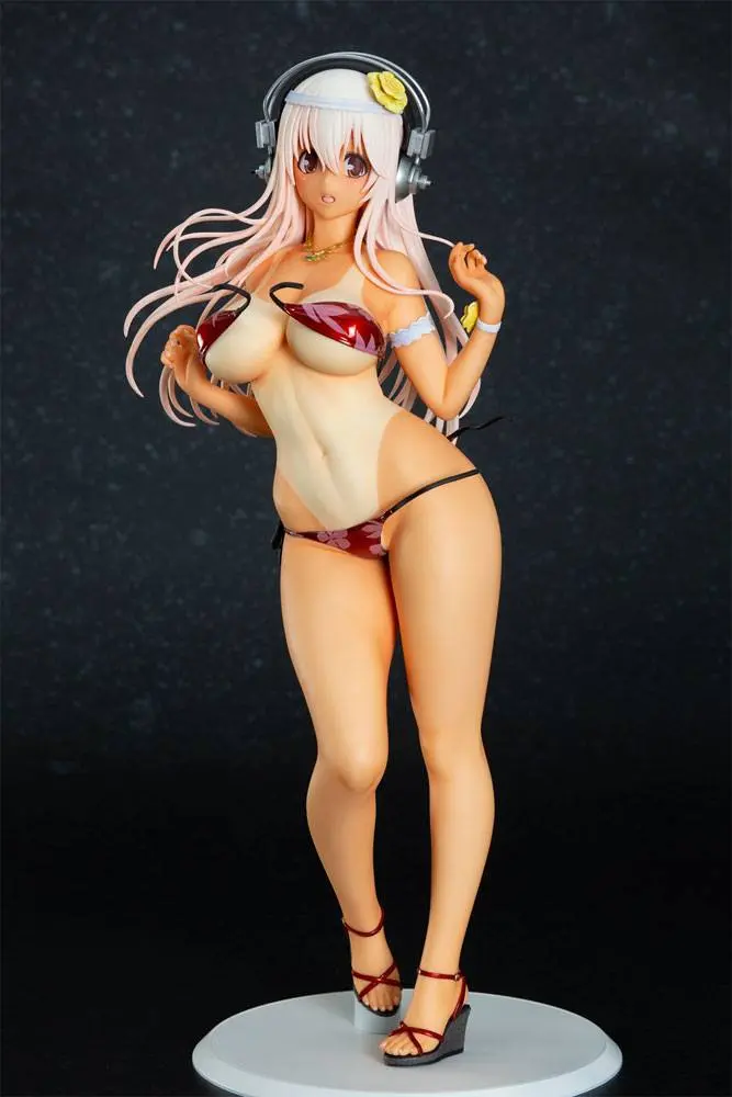 Super Sonico 1/4.5 Super Sonico Summer Vacation Ver. Sun Kissed szobor figura 35 cm termékfotó