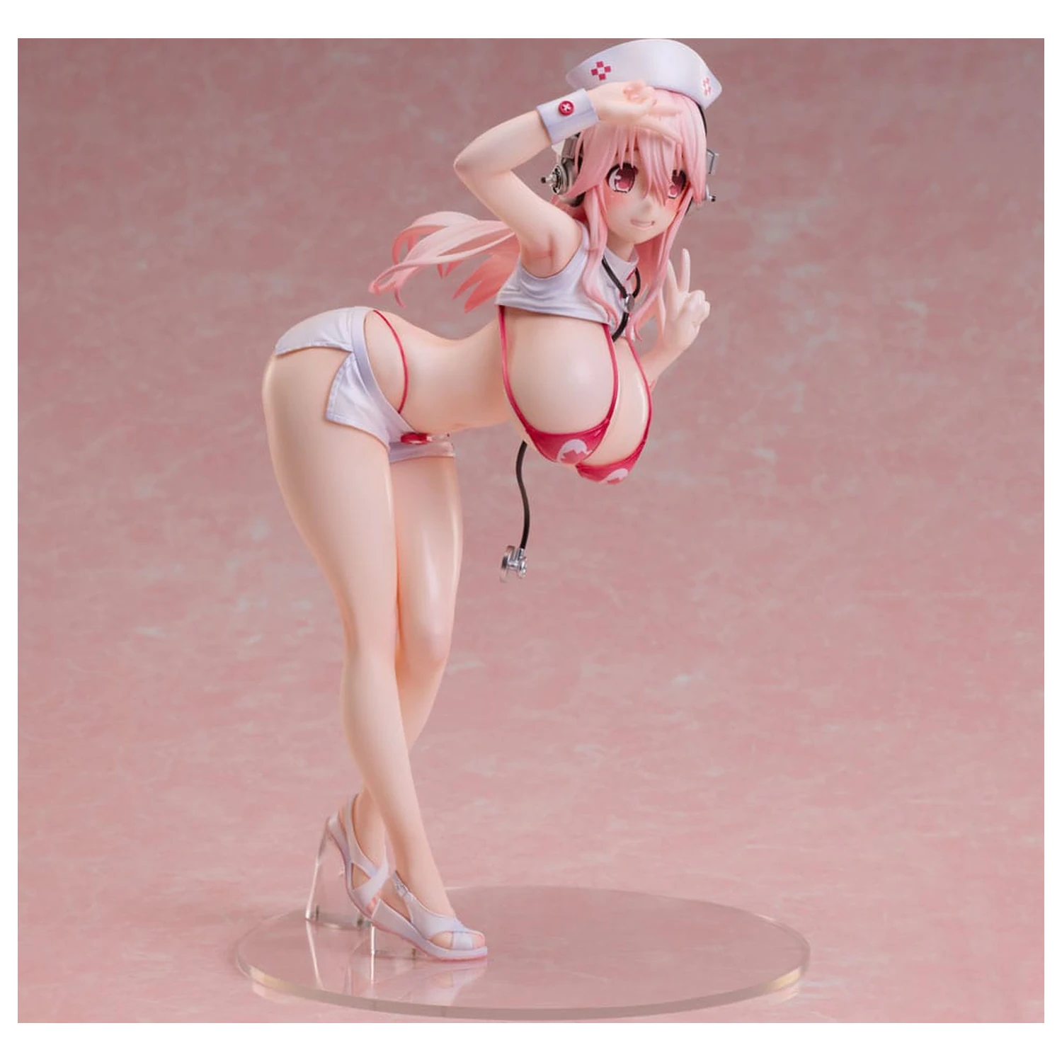 Super Sonico 1/6 Super Sonico Nurse Bikini Ver. PVC szobor figura 22 cm termékfotó