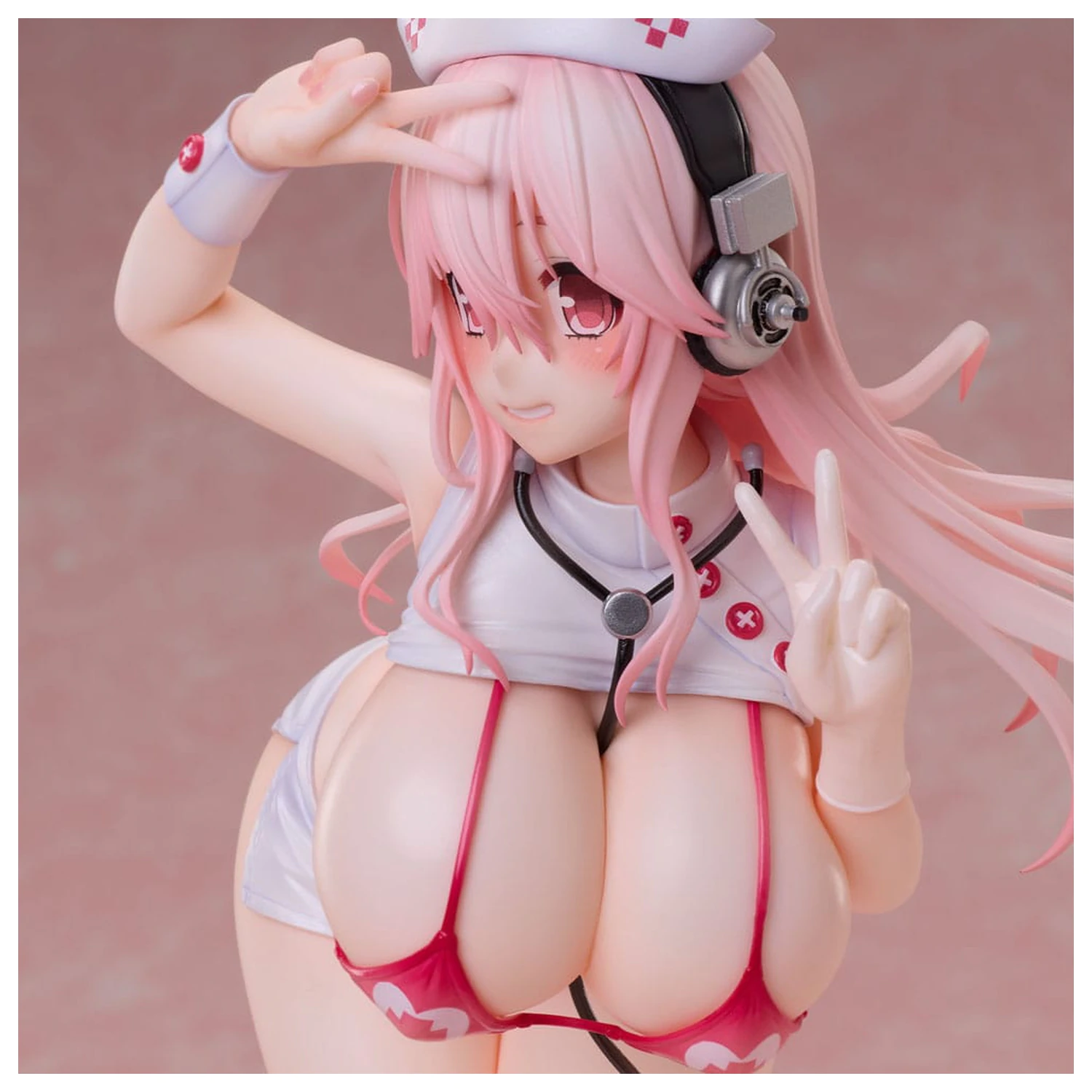 Super Sonico 1/6 Super Sonico Nurse Bikini Ver. PVC szobor figura 22 cm termékfotó