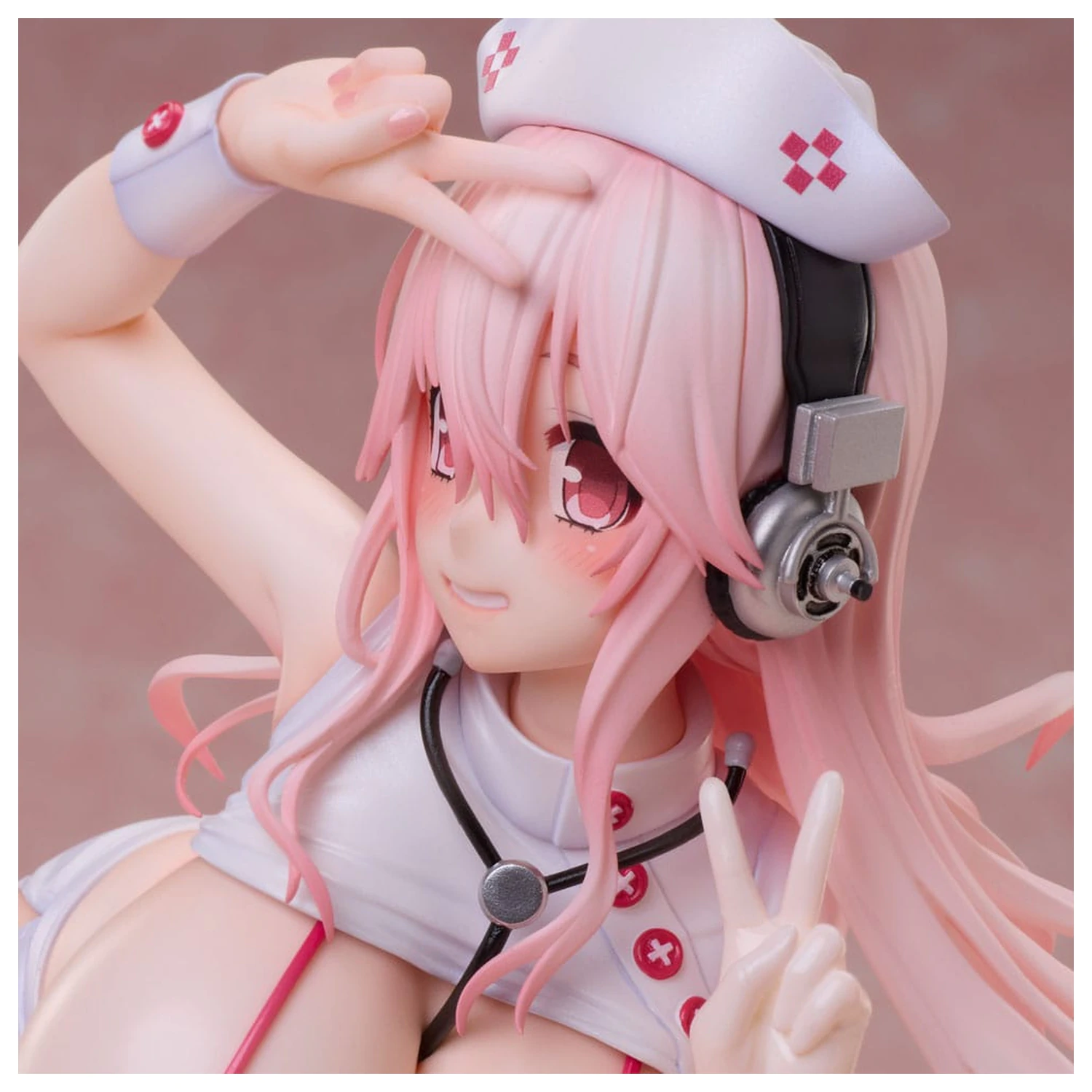 Super Sonico 1/6 Super Sonico Nurse Bikini Ver. PVC szobor figura 22 cm termékfotó