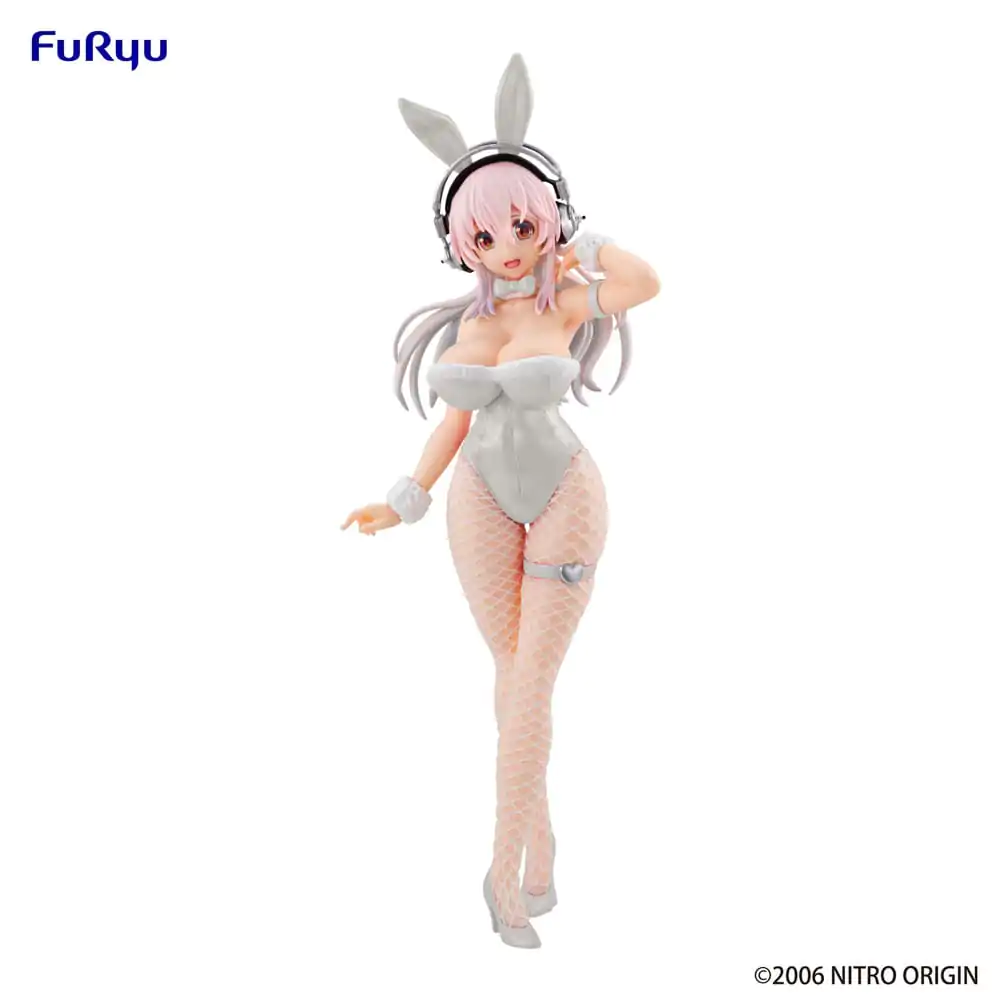 Super Sonico BiCute Bunnies Pearl White Ver. PVC szobor figura 30 cm termékfotó