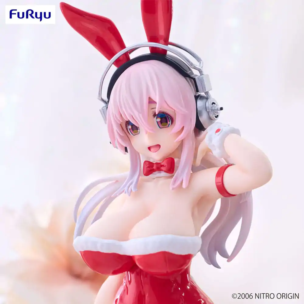 Super Sonico BiCute Bunnies Red Color Ver. PVC szobor figura 30 cm termékfotó