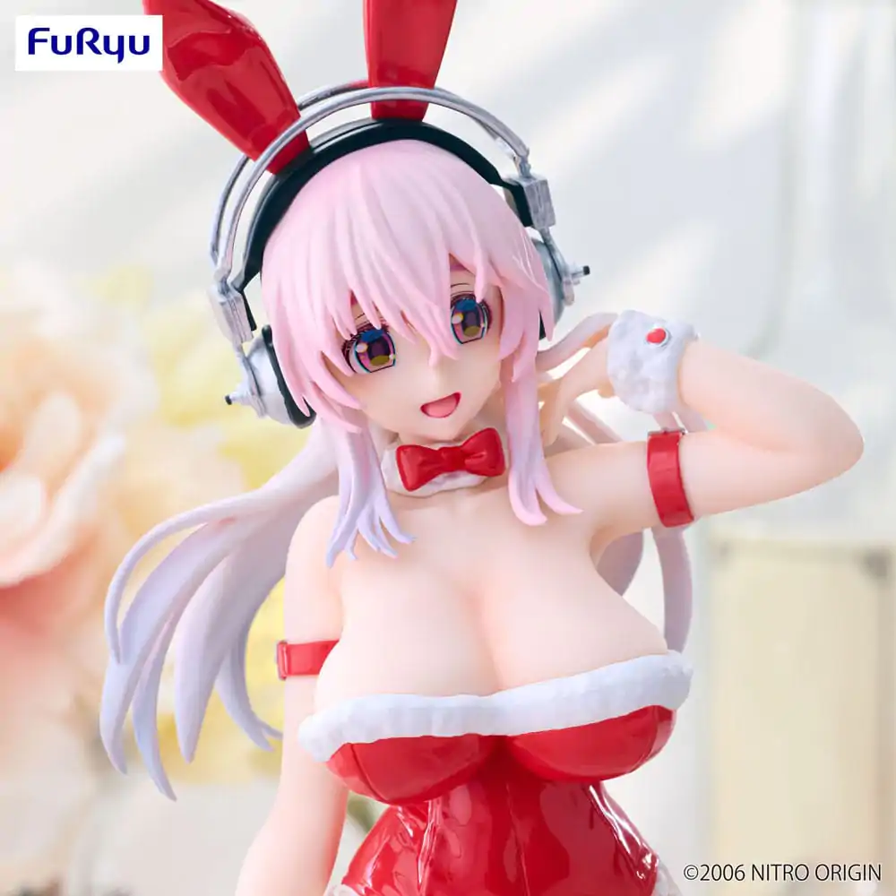 Super Sonico BiCute Bunnies Red Color Ver. PVC szobor figura 30 cm termékfotó