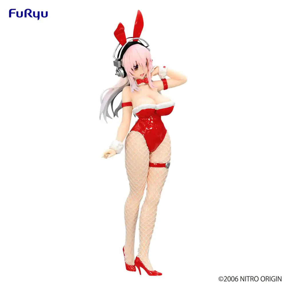 Super Sonico BiCute Bunnies Red Color Ver. PVC szobor figura 30 cm termékfotó