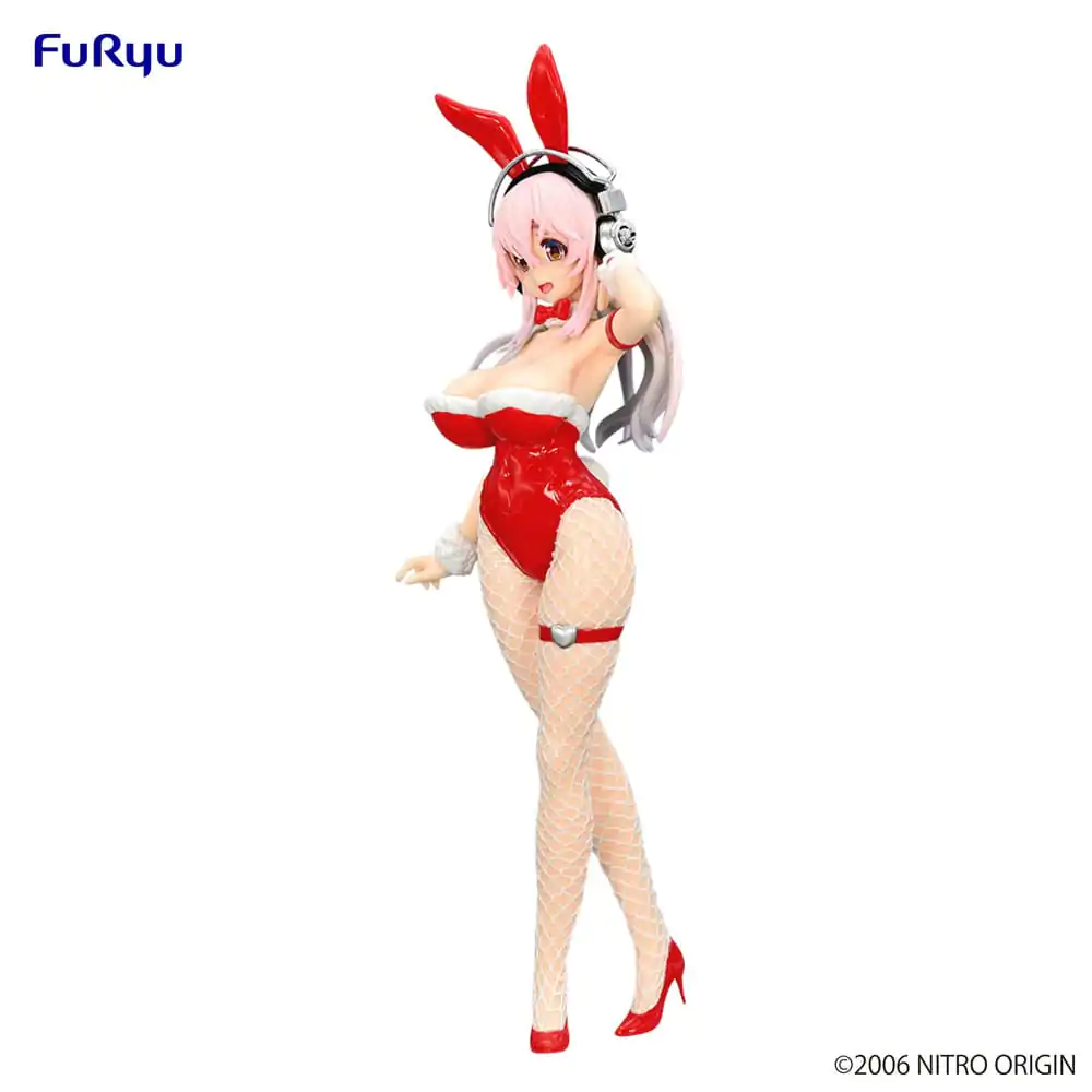 Super Sonico BiCute Bunnies Red Color Ver. PVC szobor figura 30 cm termékfotó