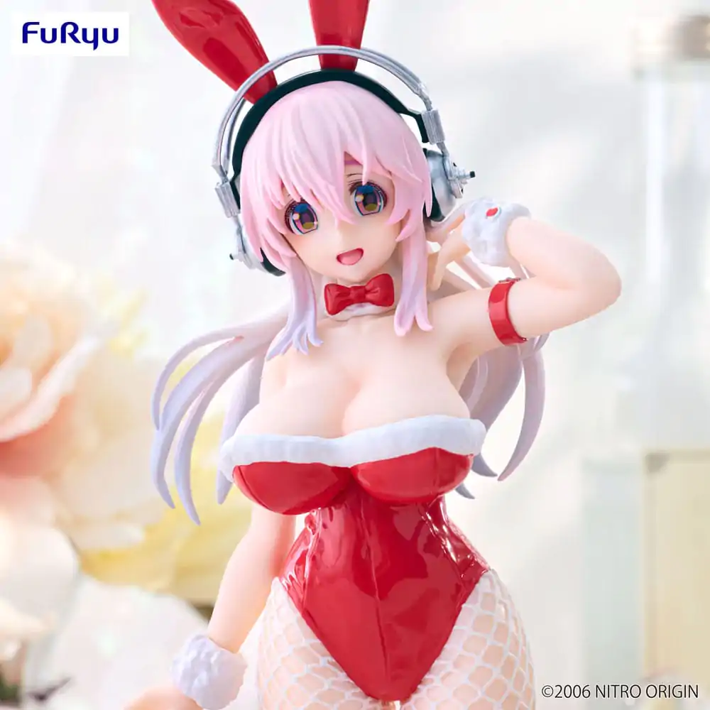 Super Sonico BiCute Bunnies Red Color Ver. PVC szobor figura 30 cm termékfotó