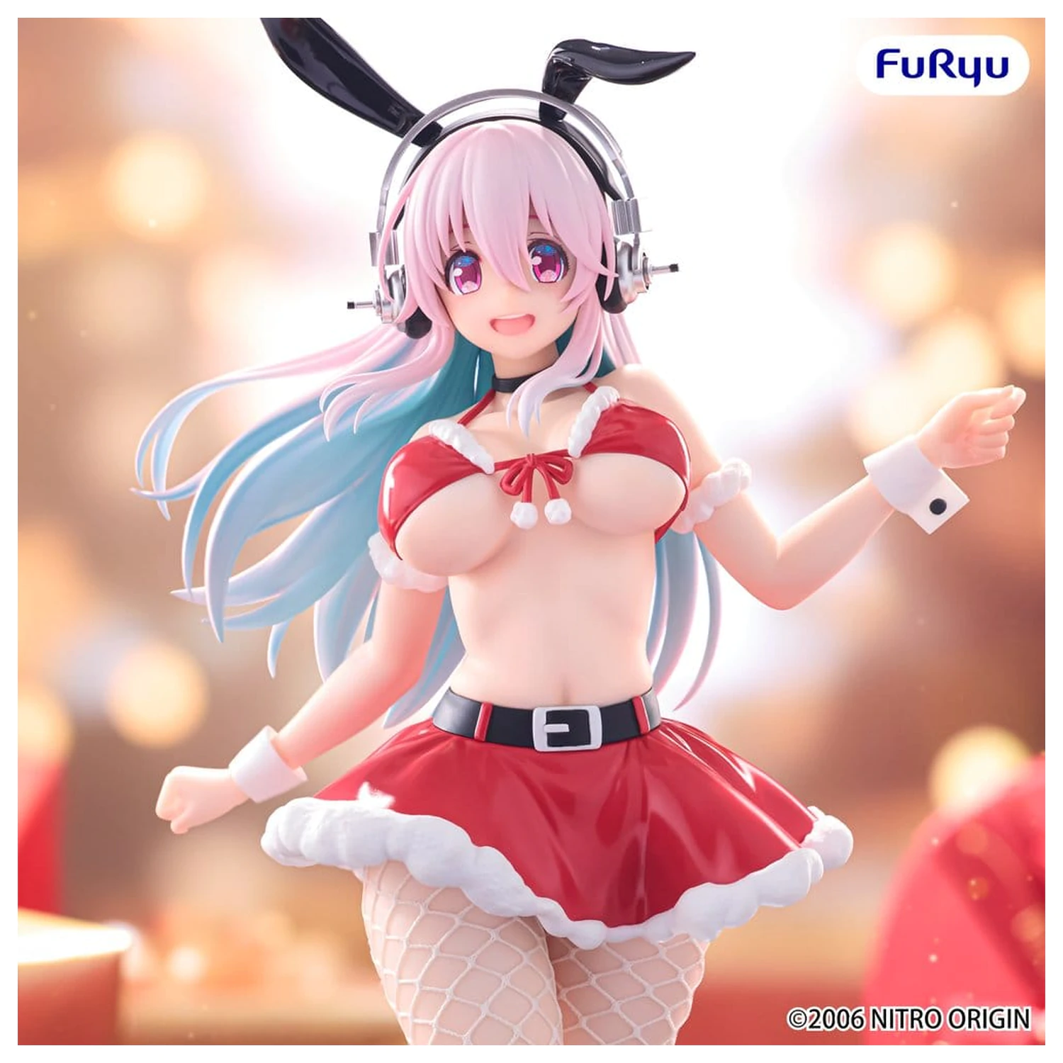 Super Sonico BiCute Bunnies Santa Ver. PVC figura 30 cm termékfotó