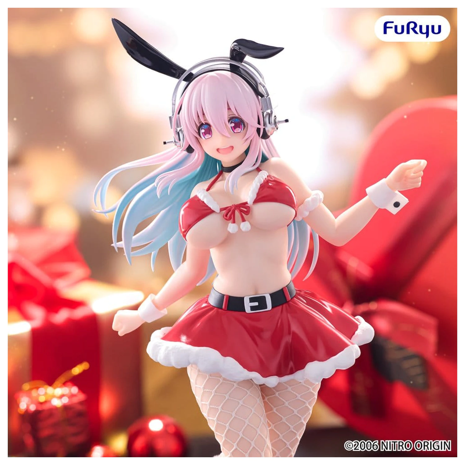 Super Sonico BiCute Bunnies Santa Ver. PVC figura 30 cm termékfotó
