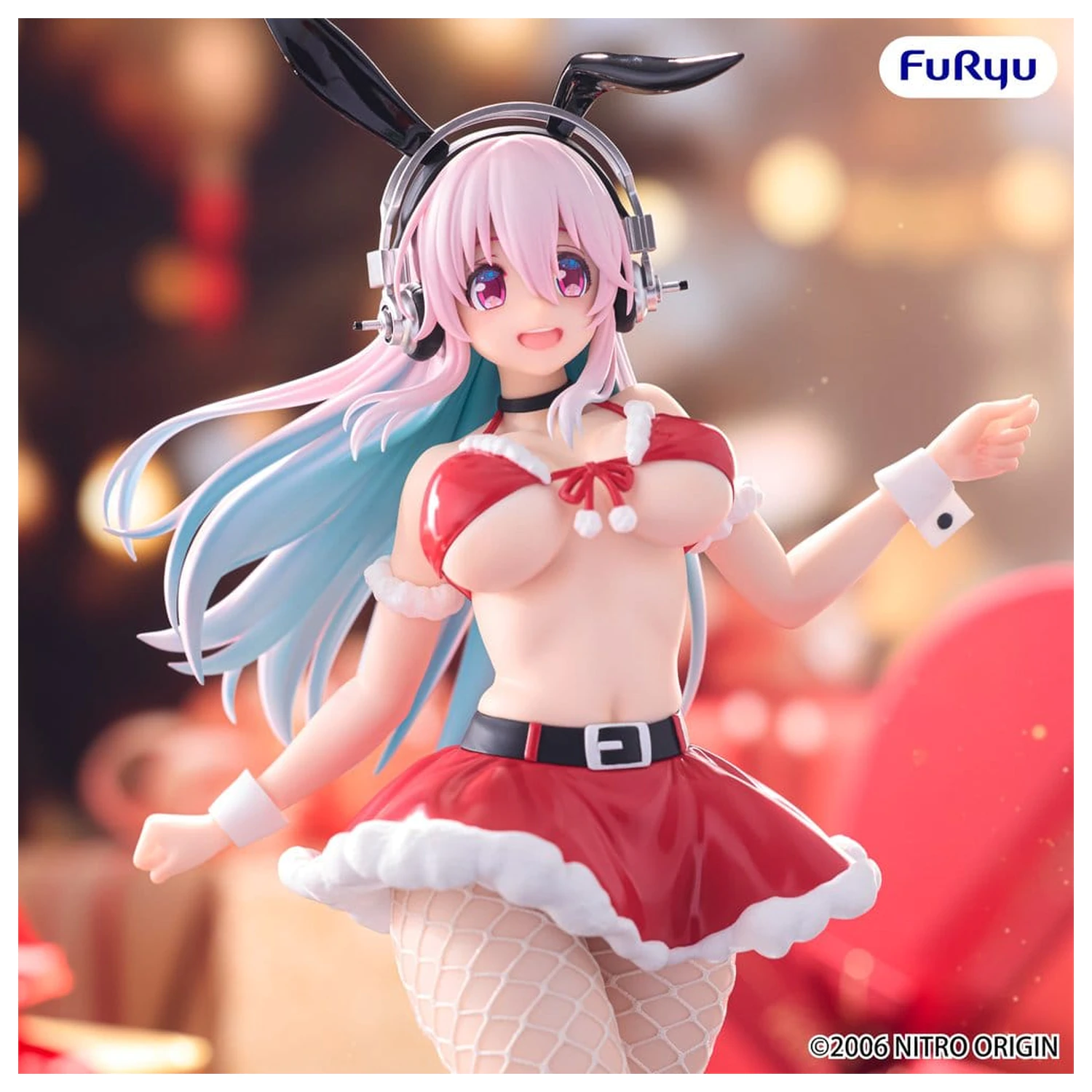 Super Sonico BiCute Bunnies Santa Ver. PVC figura 30 cm termékfotó